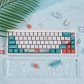 Coral Sea 104+22 PBT Dye-subbed Keycaps Set for Cherry MX Mechanical Gaming Keyboard